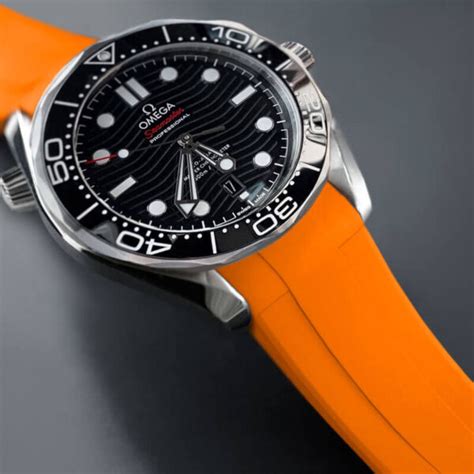 rubber b strap omega seamaster|replacement strap for omega seamaster.